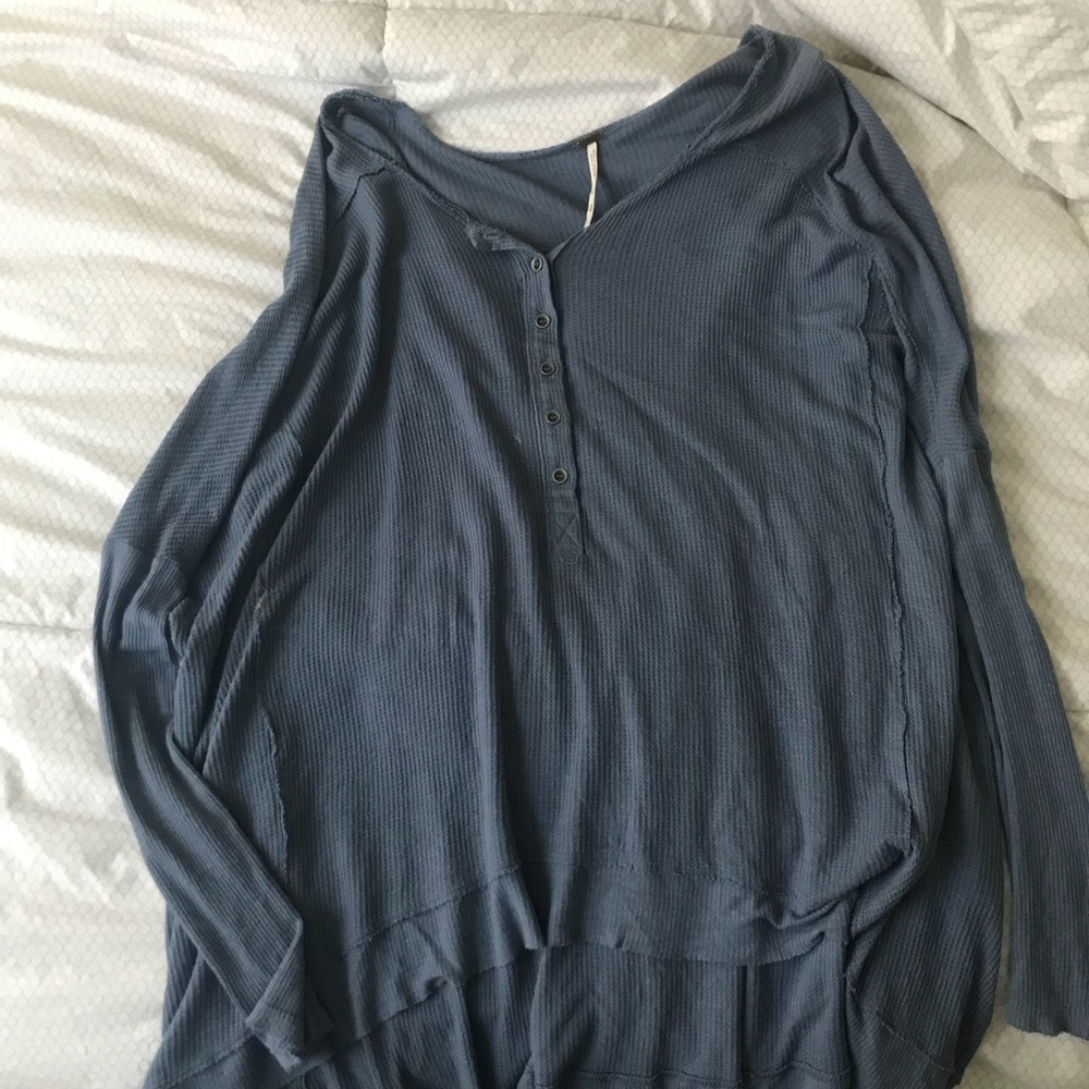 long sleeve free people shirt, size m